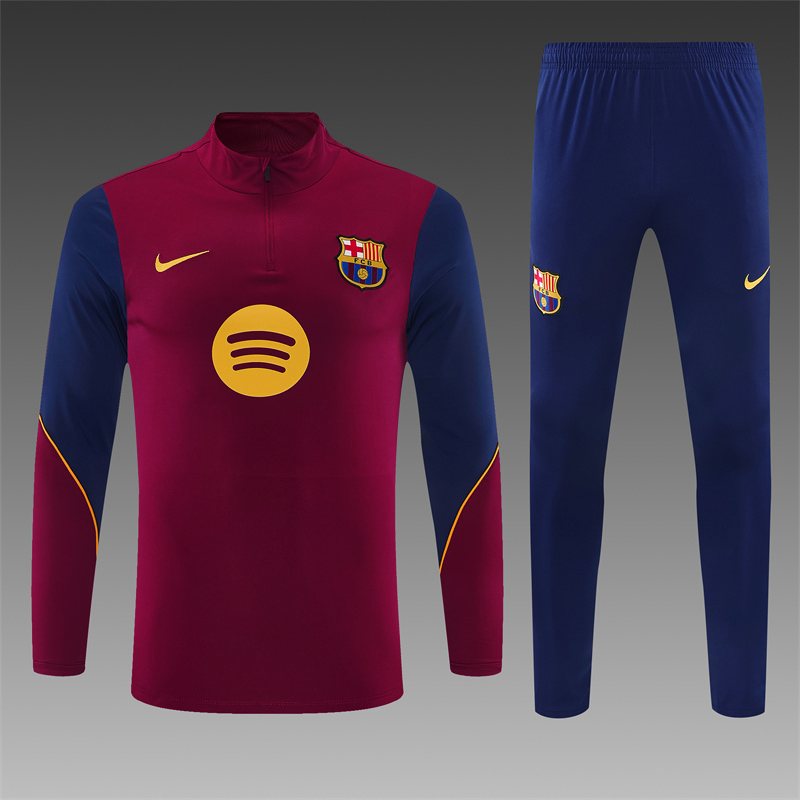 2026-27 Barcelona Red Half-Zip Training Jersey