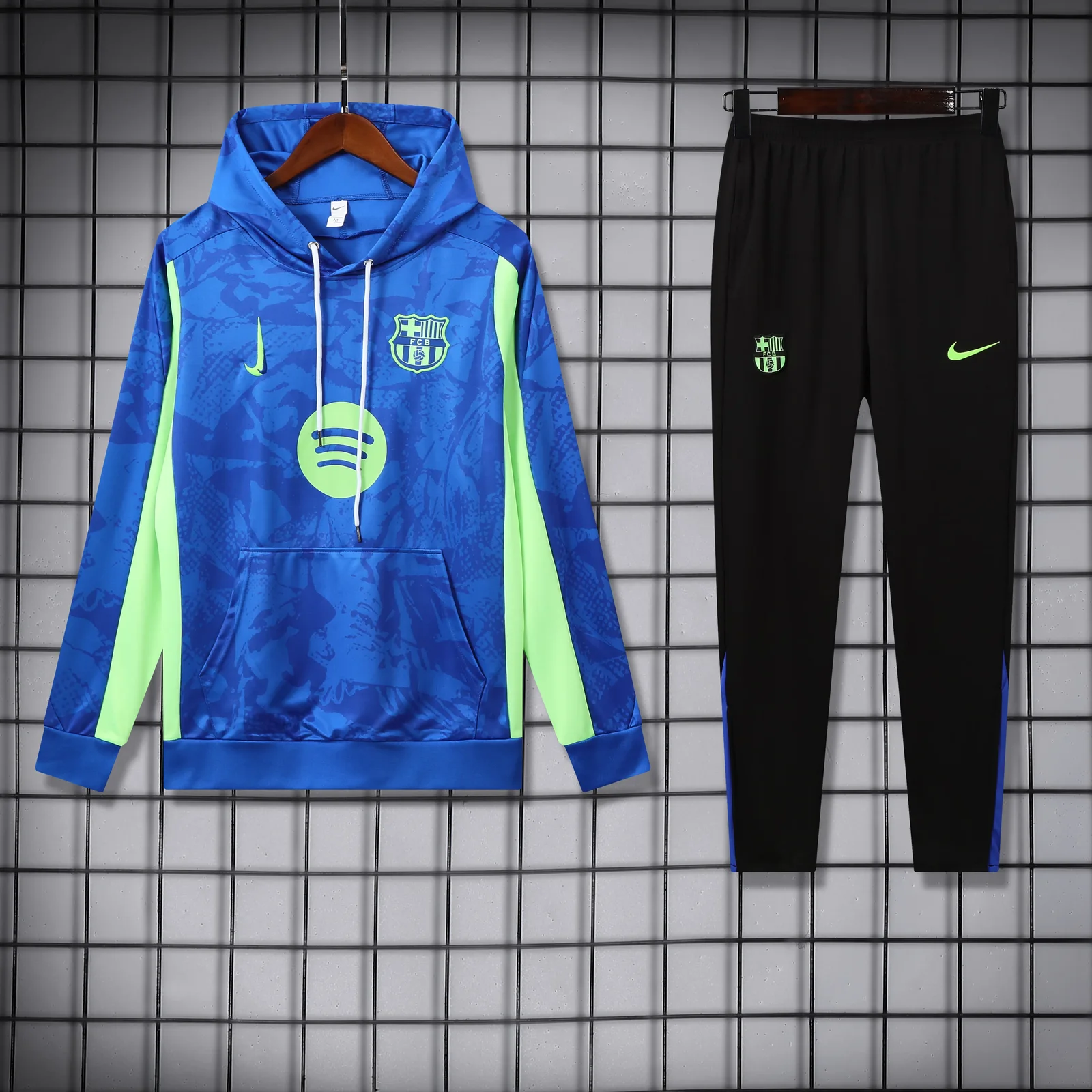 2025-26 Barcelona Blue Half-Zip Training Jersey
