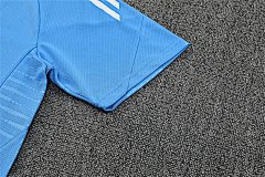 2025-26 Real Madrid light blue short-sleeved training jersey