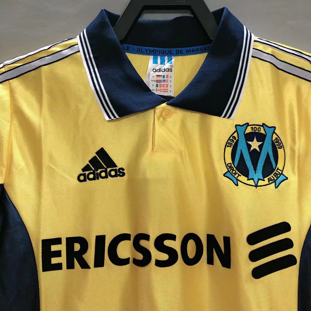 1998-99 Marseille gold vintage away jersey