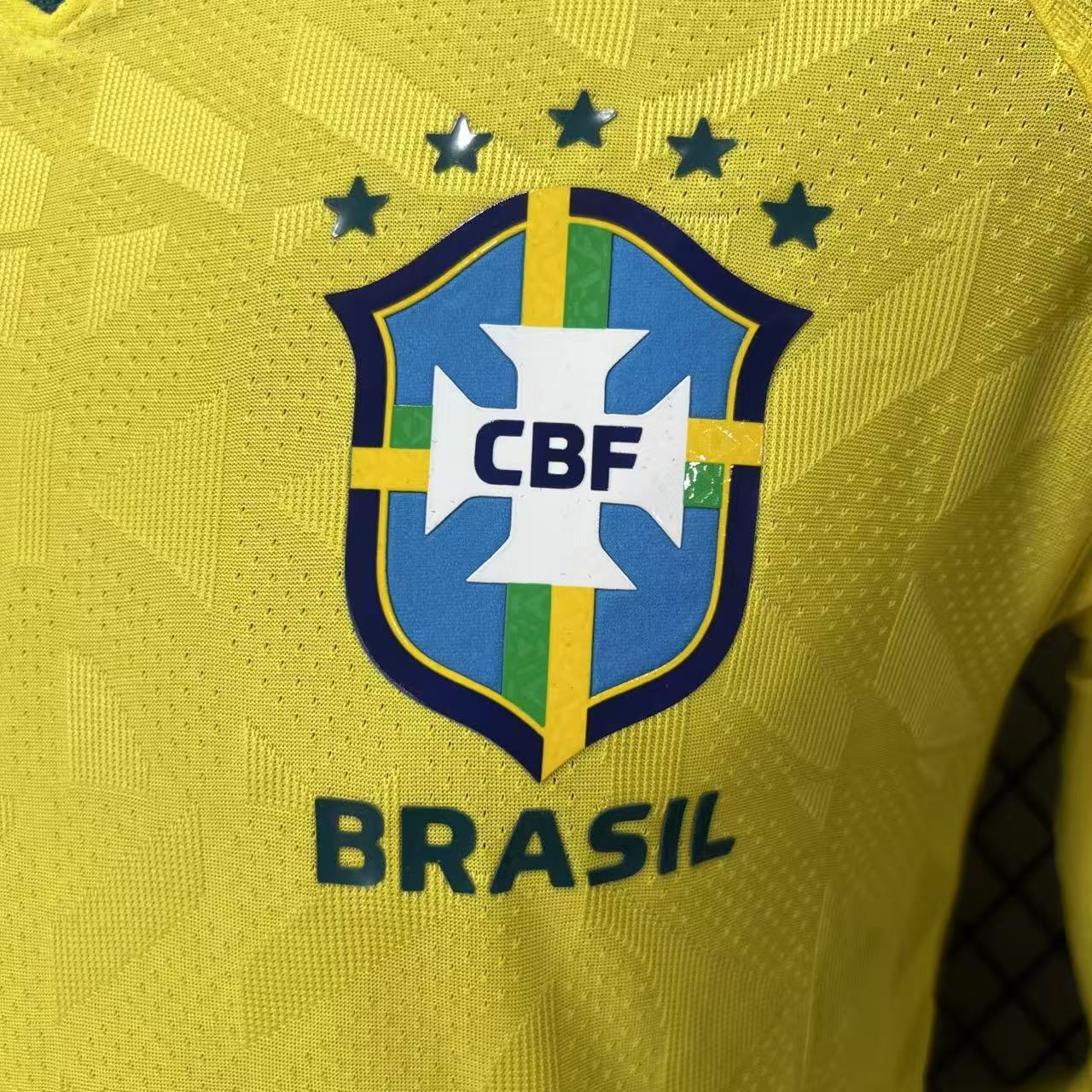 2026-27 Brazil Home Long-Sleeve Jersey - Player Version