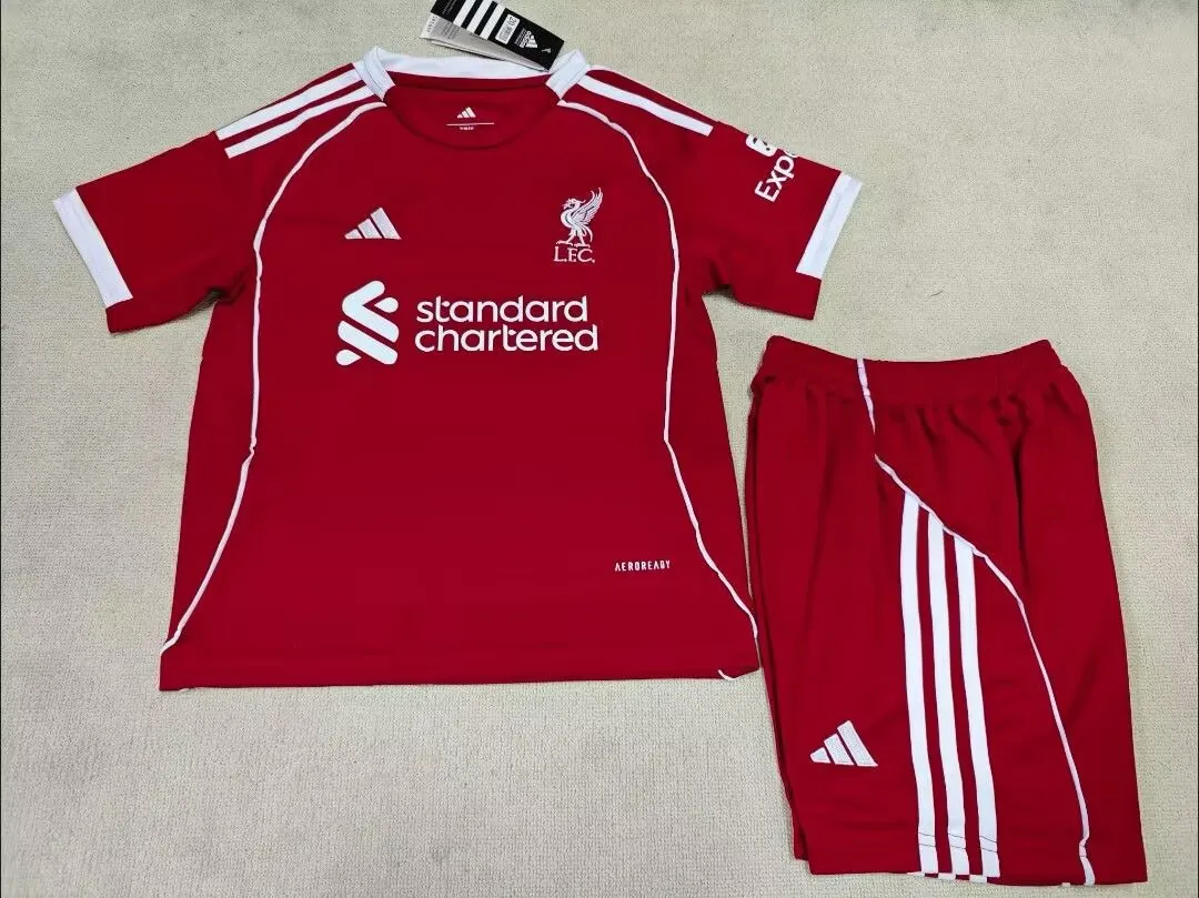 2025-26 Liverpool Home Shirt - Kids