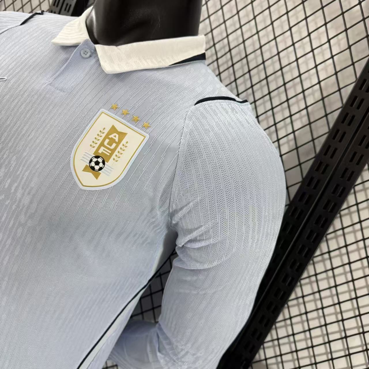 2026-27 Uruguay Home Long-Sleeve Jersey – Player Version