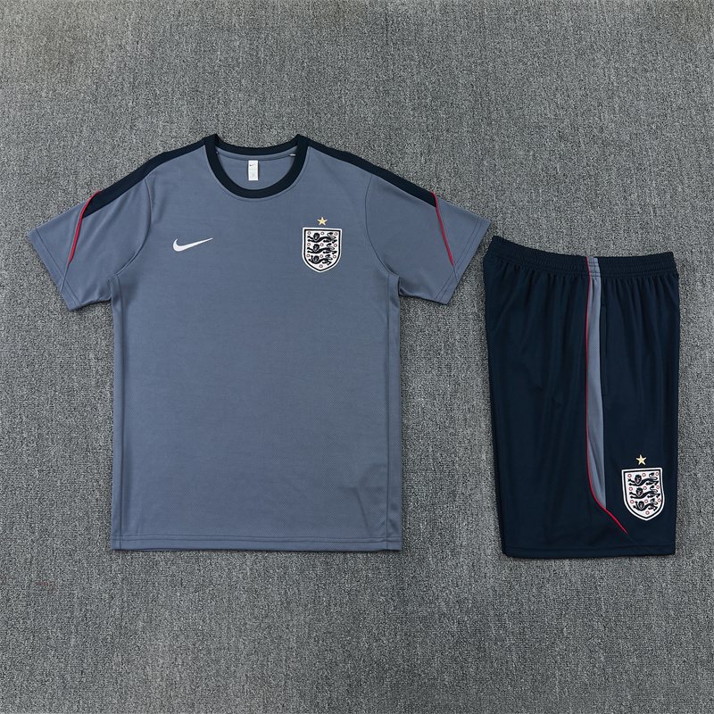 2026-27 England Grey Short-Sleeve Training Jersey