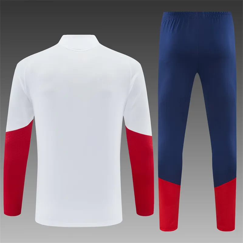2026-27 Spain White Half-Zip Training Jersey (Two Stars)