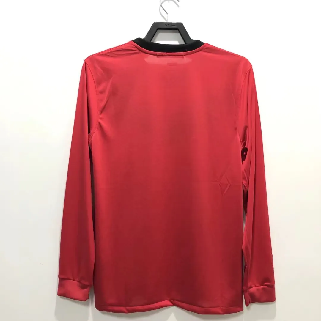 2010 Manchester United Home Long Sleeve Retro Jersey