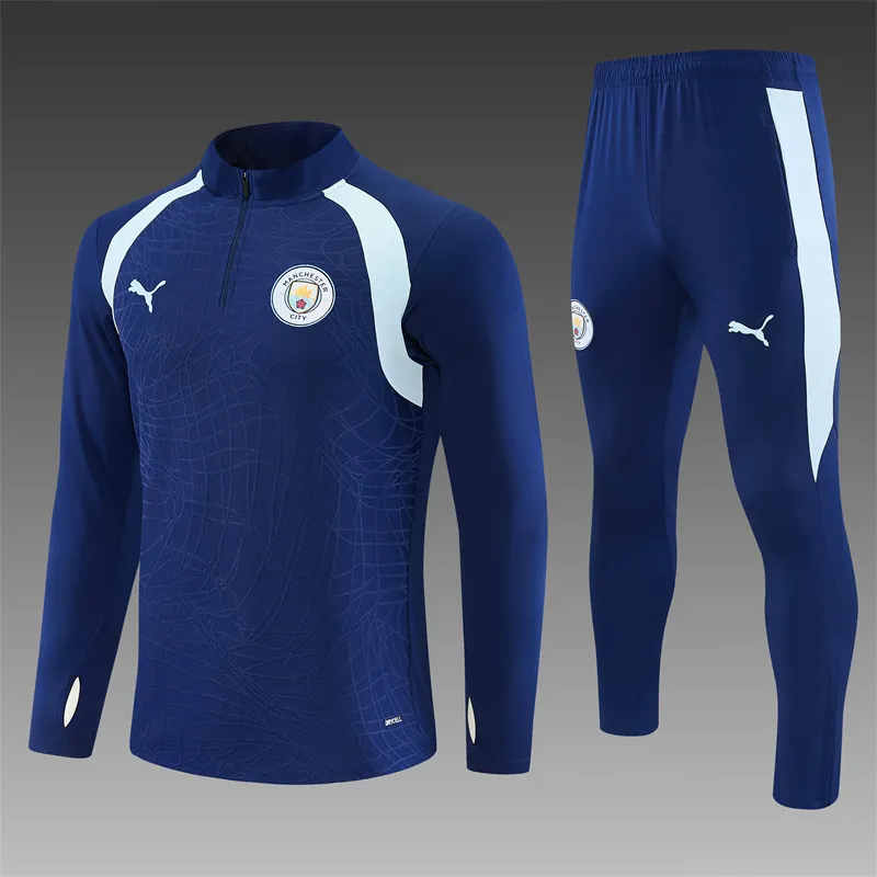 2026-27 Manchester City Royal Blue Half-Zip Training Jersey