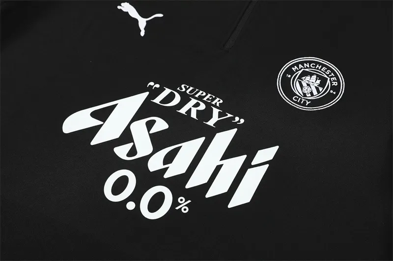 2025-26 Manchester City Black Half-Zip Training Jersey