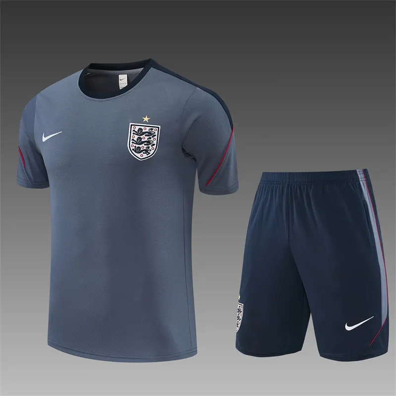 2026-27 England Grey Short-Sleeve Training Jersey