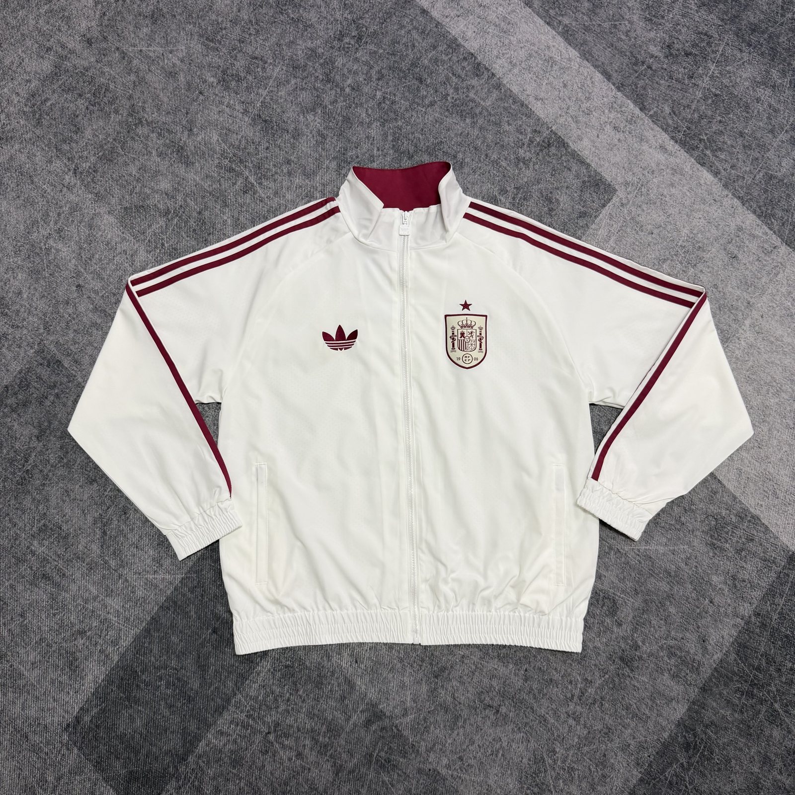 2026-27 Spain White Waterproof Windbreaker
