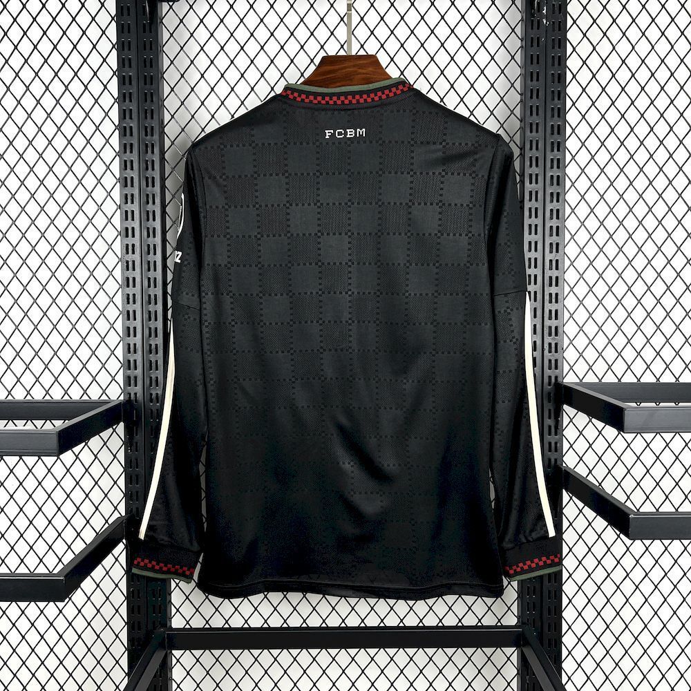 2025-26 Bayern Munich Second Away Long-Sleeve Kit - Fan Edition