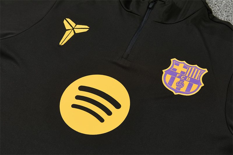 2026-27 Barcelona Black Half-Zip Training Jersey