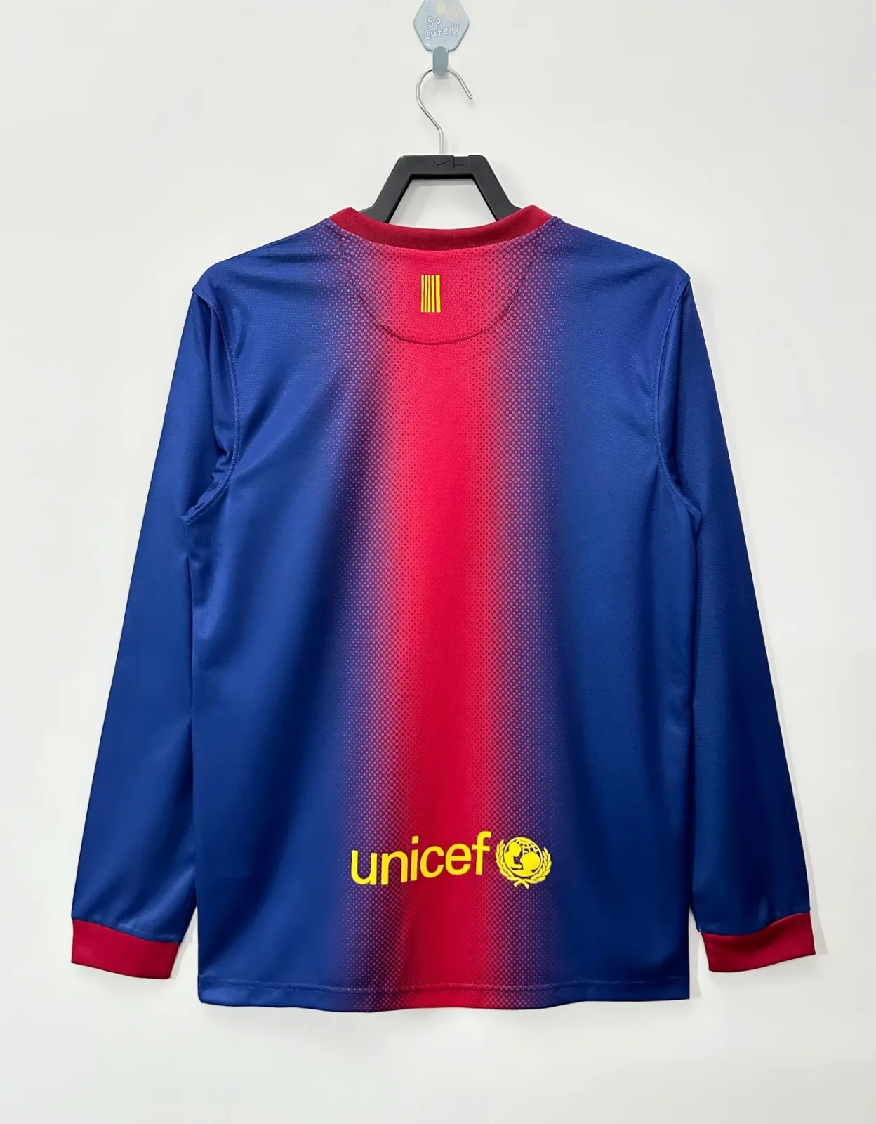 2012-13 Barcelona Home Long Sleeve Retro Jersey