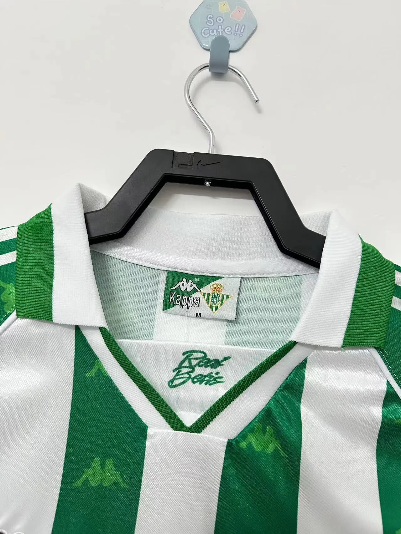 1995-97 Real Betis Home Retro Jersey - With Advertisement
