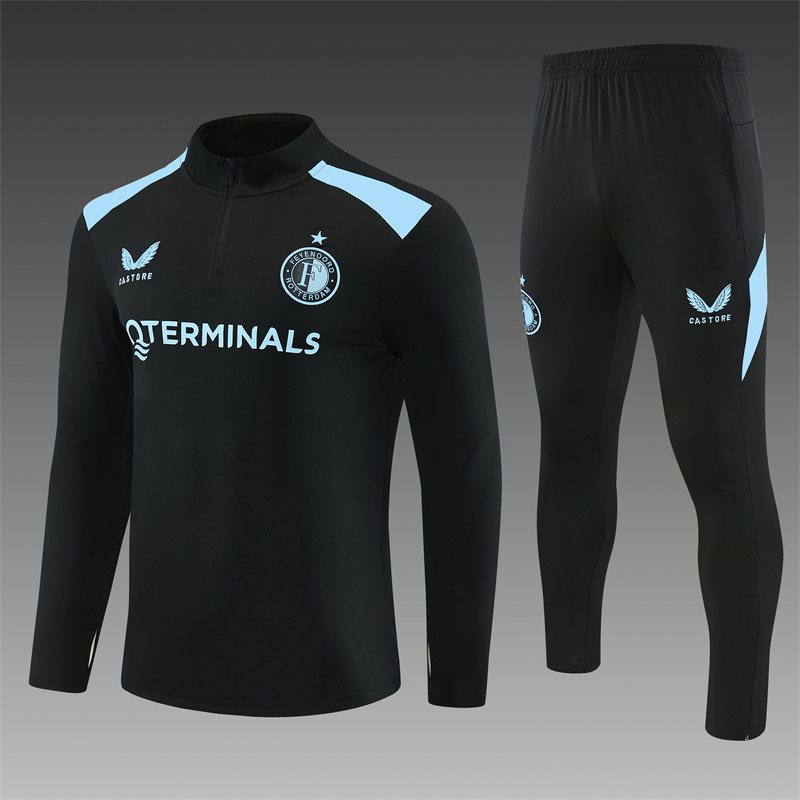 2026-27 Feyenoord Black Half-Zip Training Jersey