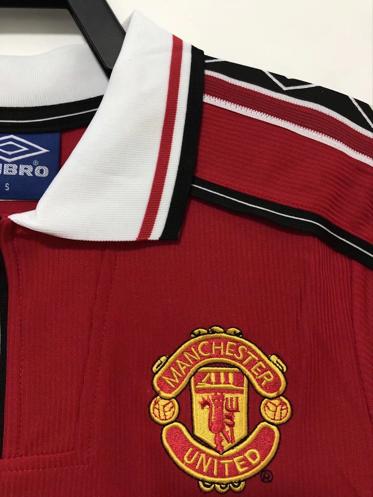 1998 Manchester United Home Long Sleeve Retro Jersey