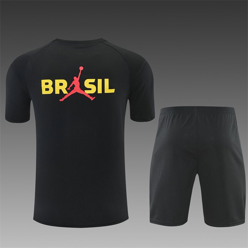 2026-27 Brazil Black Short-Sleeve Training Jersey