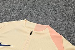 2025-26 Barcelona Beige Half-Pull Training Jersey