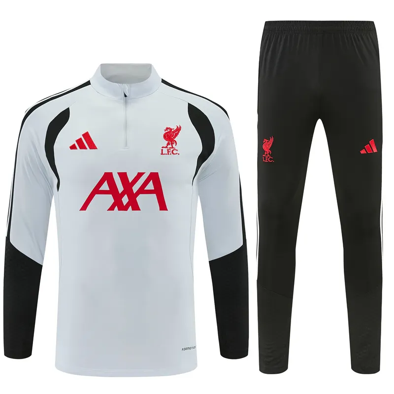 2026-27 Liverpool Light Grey Half-Zip Training Jersey