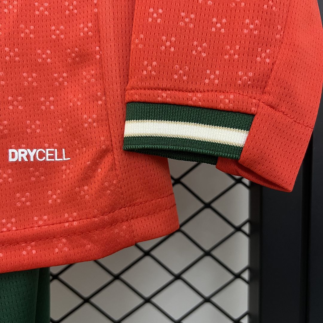 2025-26 Portugal Home Long Sleeve Shirt - Kids
