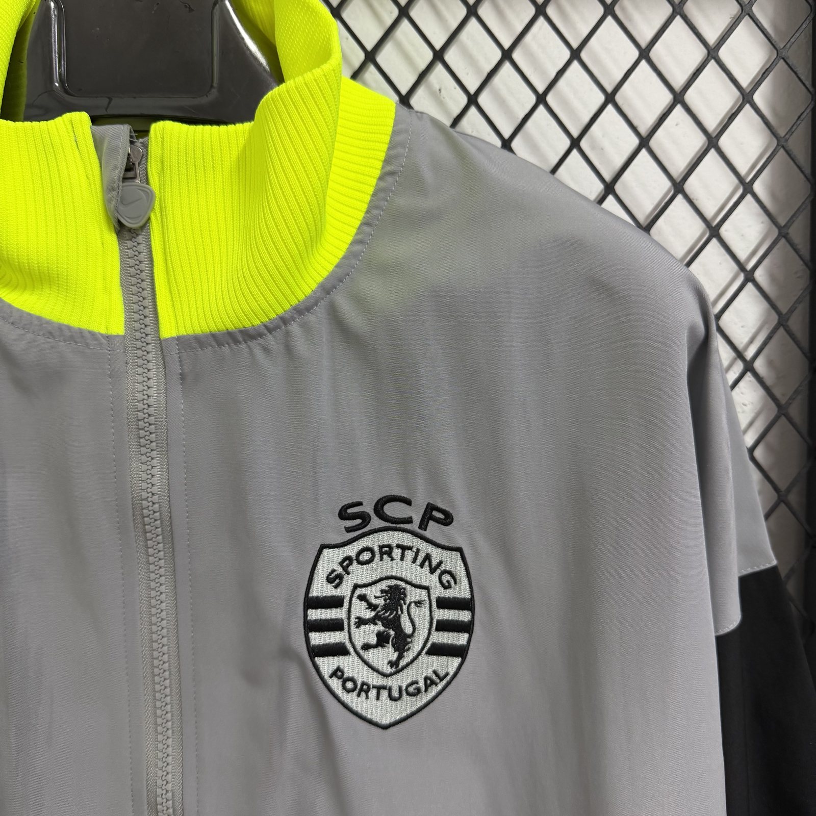 2025-26 Portugal Light Grey Water-Repellent Training Windbreaker
