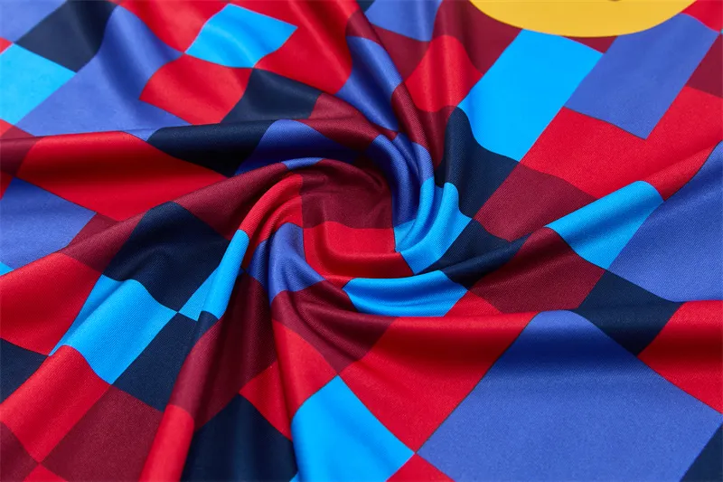 2026-27 Barcelona Red &amp; Blue Half-Zip Training Jersey