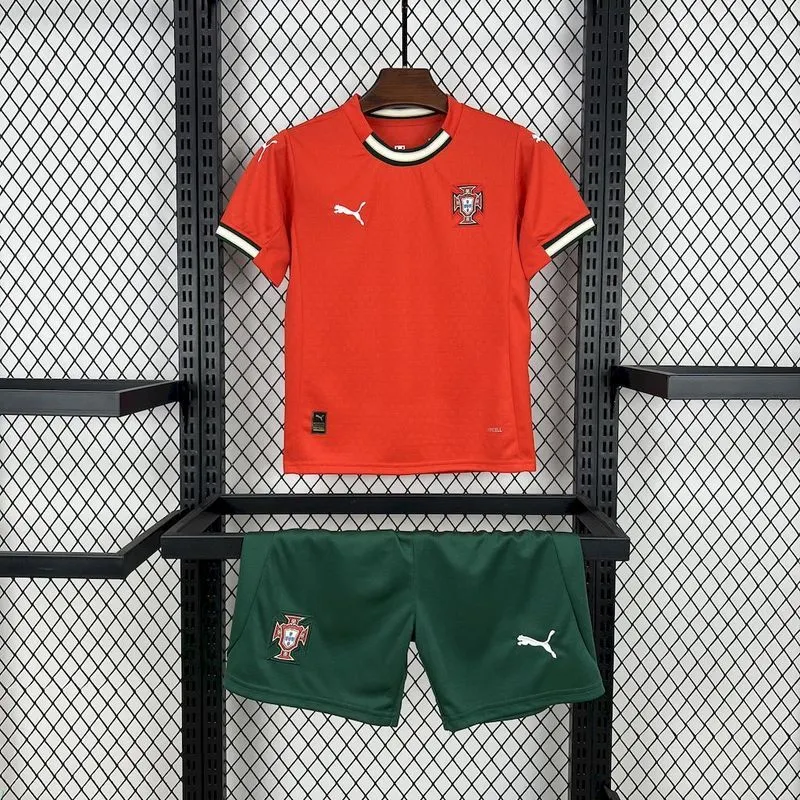2025-26 Portugal Home Shirt - Kids Size