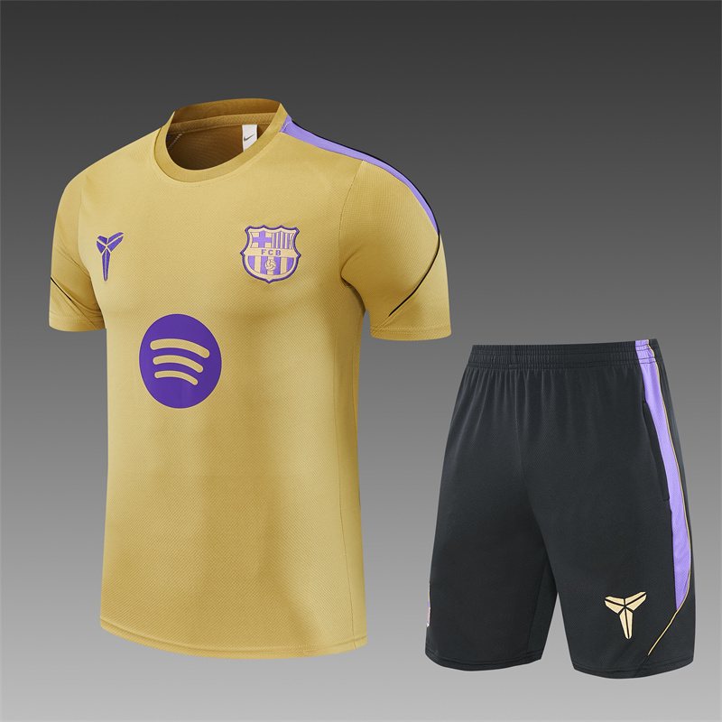 2026-27 Barcelona Gold Short-Sleeve Training Jersey