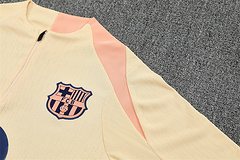 2025-26 Barcelona Beige Half-Pull Training Jersey