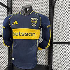 2025-26 Boca Home Long Sleeve Jersey - Player Edition