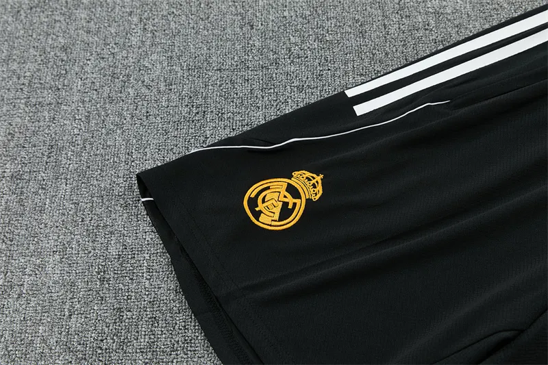 2025-26 Real Madrid Black Short-Sleeve Training Jersey