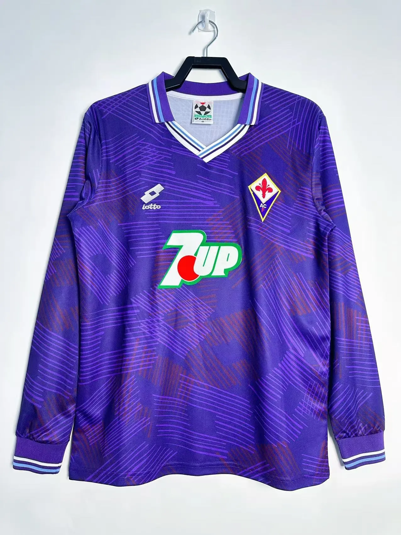 1992-93 Fiorentina Home Long Sleeve Retro Jersey