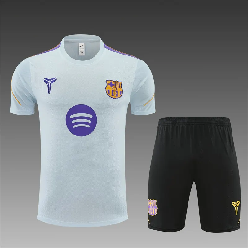 2026-27 Barcelona Light Grey Short-Sleeve Training Jersey