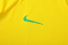 2025-26 Brazil yellow short-sleeved training jersey