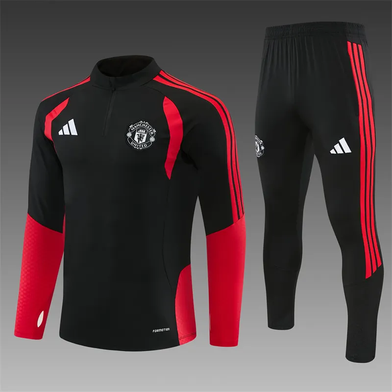 2026-27 Manchester United Black Half-Zip Training Kit
