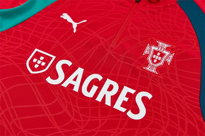 2026-27 Portugal Red Half-Zip Training Jersey