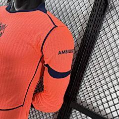 2025-26 Barcelona Second Away Long Sleeve Jersey - Player Edition