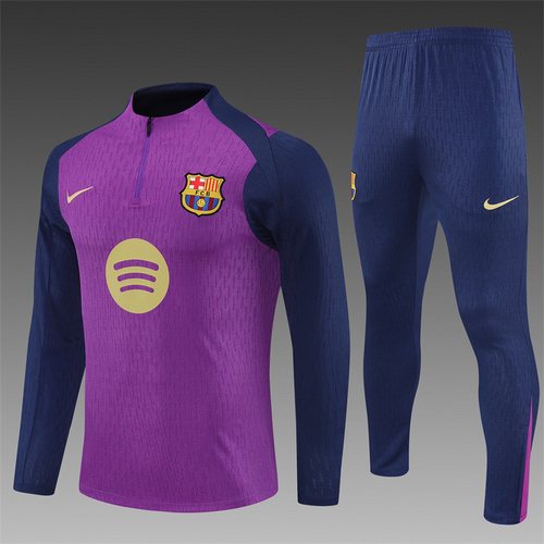 2025-26 Barcelona Purple Half-Dress Training Jersey