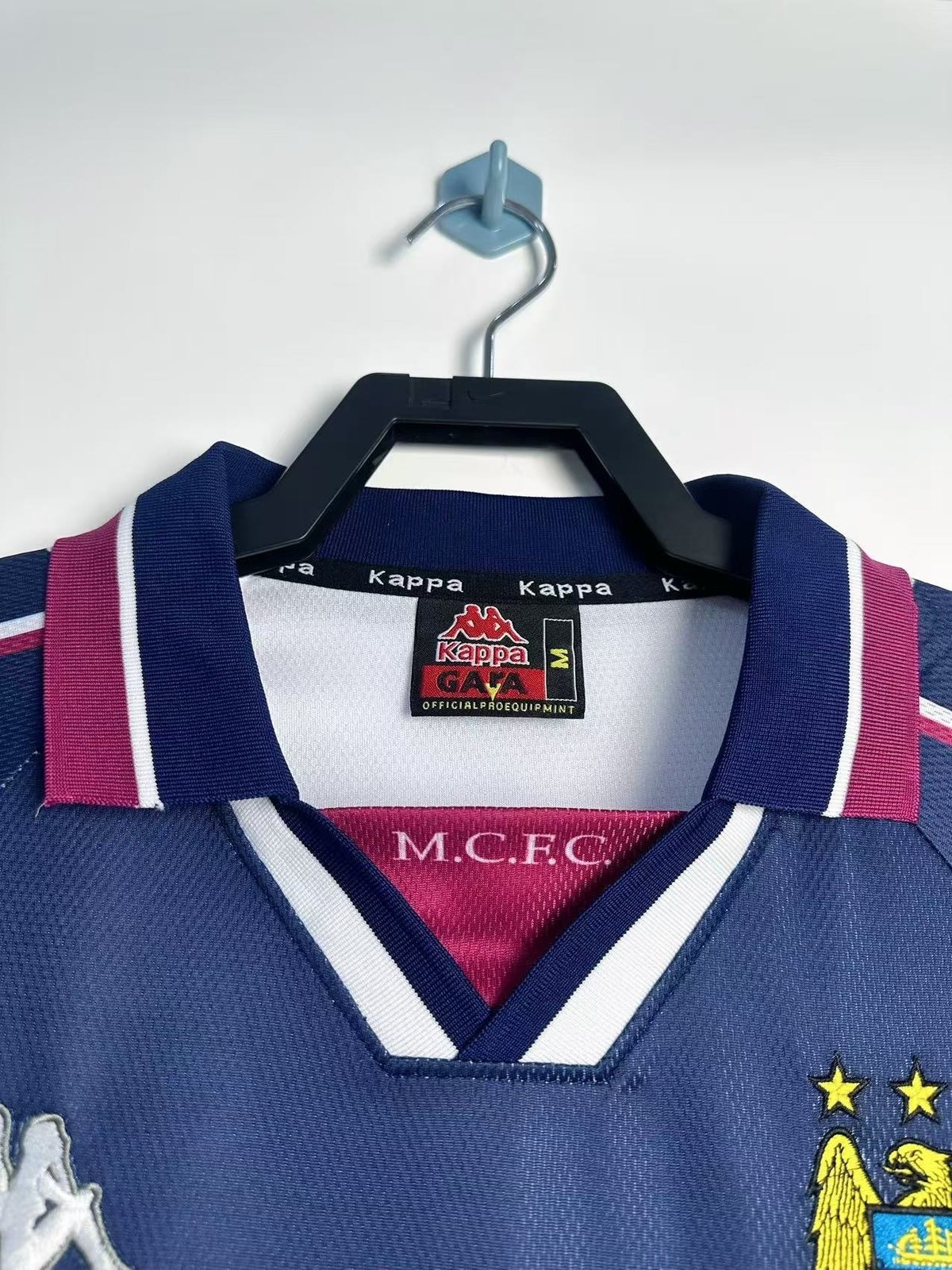 1997-98 Manchester City Away Retro Long-Sleeve Jersey