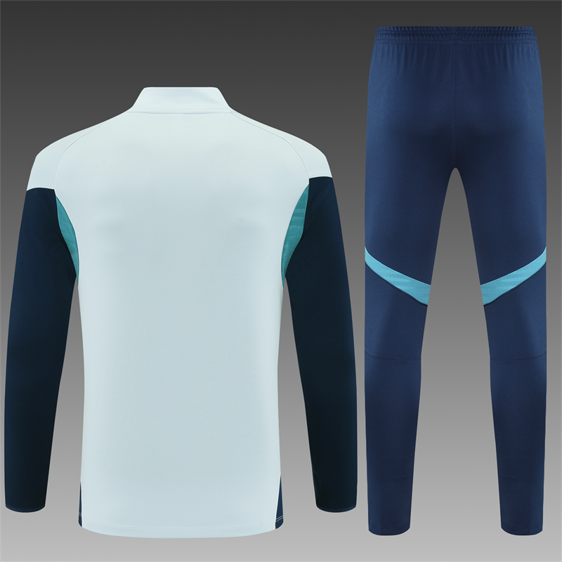 2025-26 Arsenal Light Grey Half-Zip Training Jersey