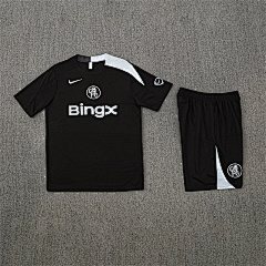 2025-26 Chelsea Black T90 Short Sleeve Training Shirt